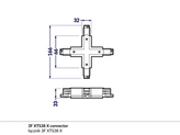 (EOL) łącznik 3F XTS38-3 X biały