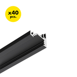 profil LED CORNER10 BC/UX 2000 czarny anod. [40szt]