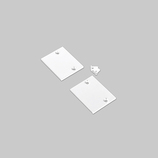 zaślepka PIXEL33-01 metal biały [2szt]