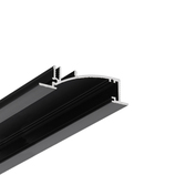 profil LED FLAT8 H/UX 1000 czarny anod. /op