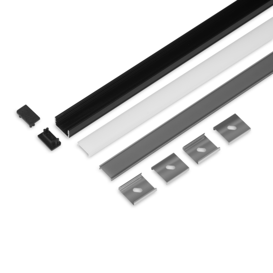 SET STANDARD UNI14 2000 czarny anod. + C3 klik