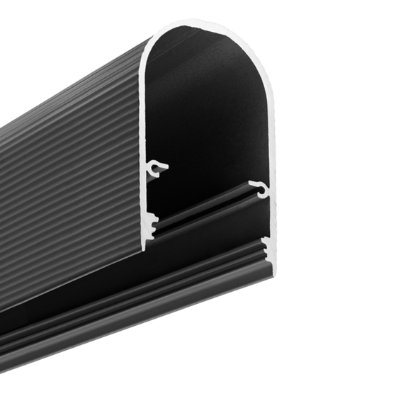 profil LED NAMI23 CD-9 1000 średni czarny mal. RAL9005 /op