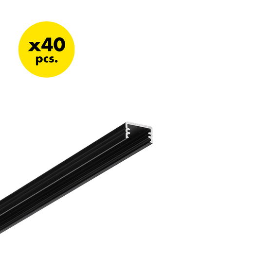 profil LED SLIM8 AC2/Z 2000 czarny anod. [40szt]