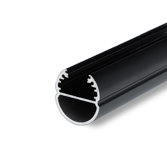 profil LED OVAL20 BC 4050 czarny mal. RAL9005 /op