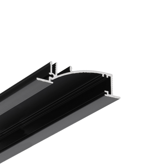 profil LED FLAT8 H/UX 2000 czarny anod. /op