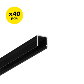 profil LED SMART10 AC2/Z 2000 czarny anod. [40szt]