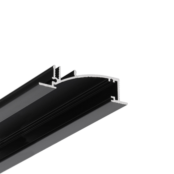 profil LED FLAT8 H/UX 3000 czarny anod. /op